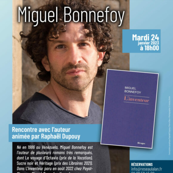Rencontre littéraire avec Miguel Bonnefoy